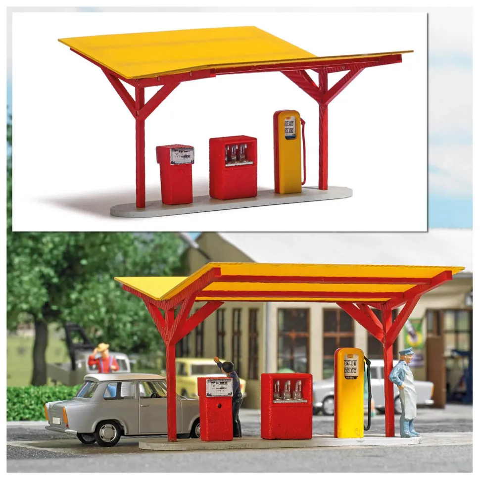 Modélisme TT : Station-service Minol - Busch