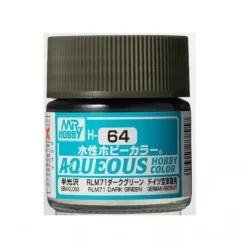 Mr Hobby -Gunze Aqueous Hobby Colors (10 ml) RLM71 Dark Green - Mr Hobby - Gunze