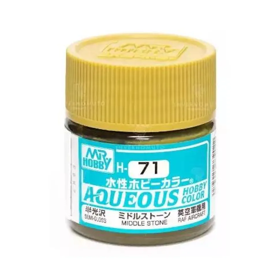 Mr Hobby -Gunze Aqueous Hobby Colors (10 ml) Middle Stone - Mr Hobby - Gunze