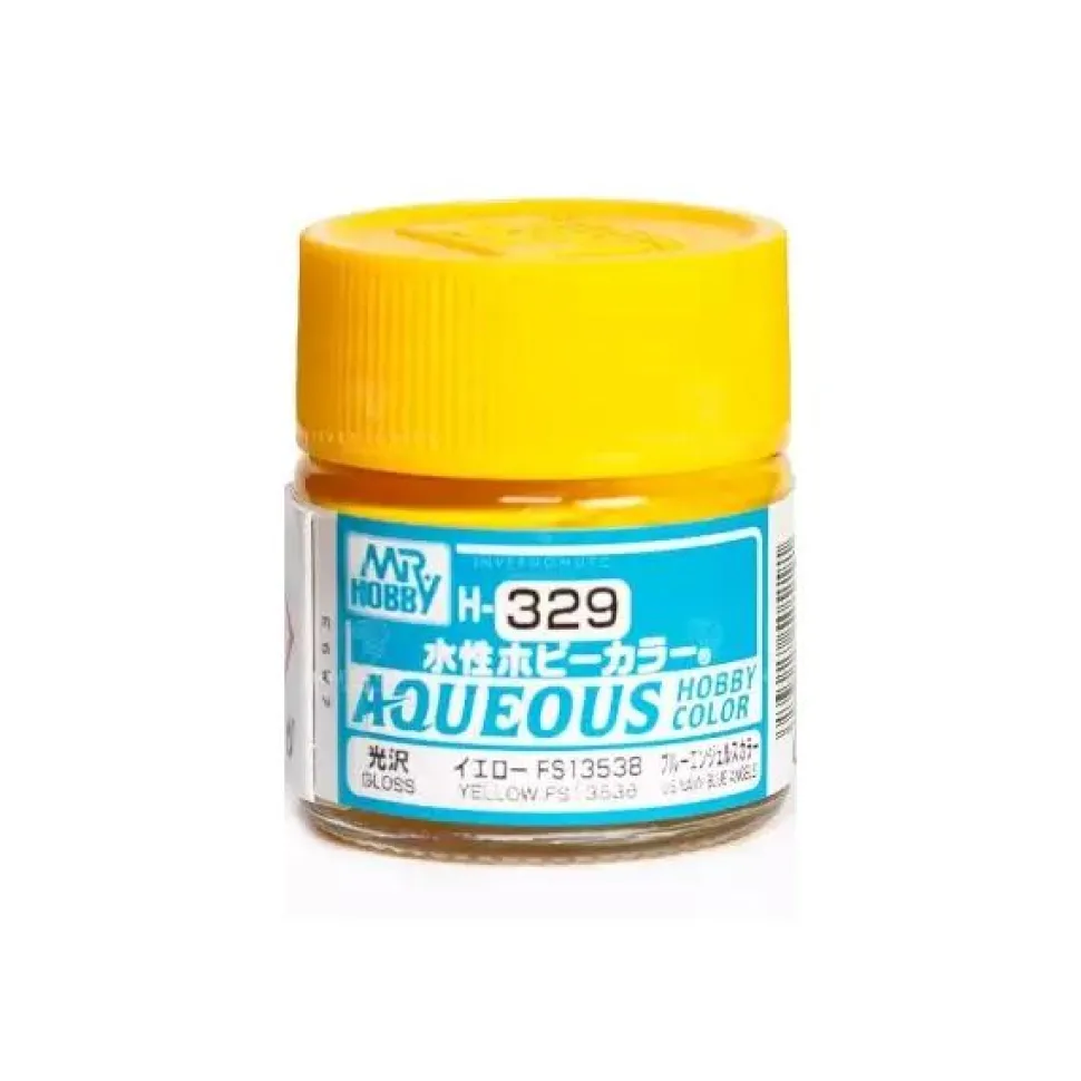 Mr Hobby -Gunze Aqueous Hobby Colors (10 ml) Yellow FS 13538 - Mr Hobby - Gunze