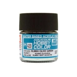 Mr Hobby -Gunze Aqueous Hobby Colors (10 ml) RLM80 Olive Green - Mr Hobby - Gunze