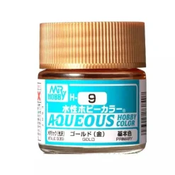 Mr Hobby -Gunze Aqueous Hobby Colors (10 ml) Gold - Mr Hobby - Gunze