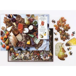 Multi-Puzzle 1000 pièces : L'art du plateau de fromages - Galison