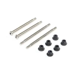 Outer Hinge Pins, 3.5mm, Electro Nickel (2): 8X - Losi - TLR