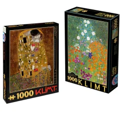 Pack Puzzles Klimt : 2 puzzles de 1000 pièces - DToys