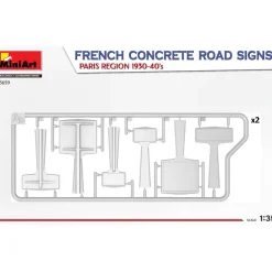 Panneaux routiers béton Paris 1930-40 – 1:35 - Mini Art