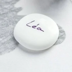 Paquet de 6 Galets marque-places, Blanc - RueDeLaFete