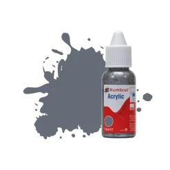 Peinture N°123 Gris marin extra foncé - Satin : Acrylique : 14 ml - Humbrol