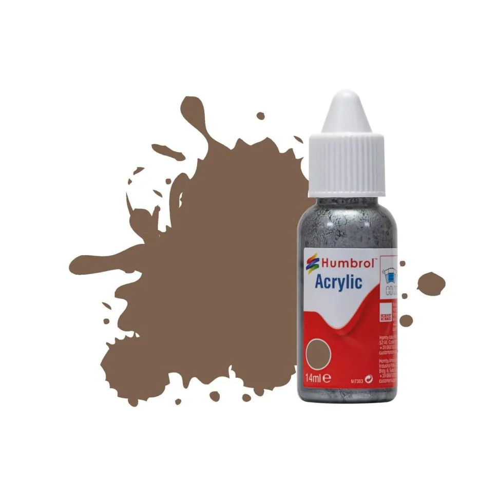 Peinture N°29 Terre Foncée - Mat : Acrylique : 14 ml - Humbrol