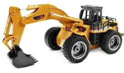 Pelleteuse sur roues 1/18 RTR 2.4Ghz avec godet métal - Hui Na Toys