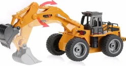 Pelleteuse sur roues 1/18 RTR 2.4Ghz avec godet métal - Hui Na Toys