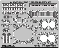Photo-découpe Raybrig NSX 05 - 1/24e - Tamiya - Tamiya