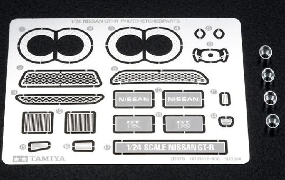 Photo-decoupe Nissan GT-R - 1/24e - Tamiya - Tamiya