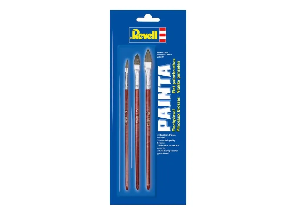 Pinceaux plats : Set de 3 - Revell