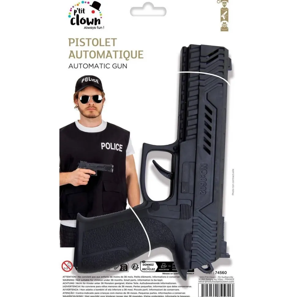 Pistolet automatique - 21 cm - RueDeLaFete
