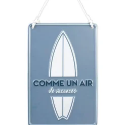 Plaque Métal 3D AIR DE VACANCES, 20x30cm - RueDeLaFete