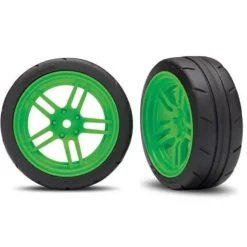 Pneus + Jantes Avant Vert 1,9 (2) - Traxxas - Traxxas