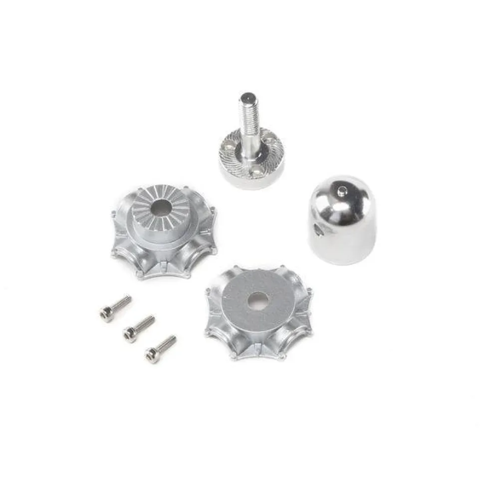 Prop Adapt w/Al. spinner/plastic hub: P-47 1.2m - E-flite