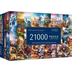 Puzzle 21 000 pièces : Chroniques de la Terre - De la Création au Futur - Trefl