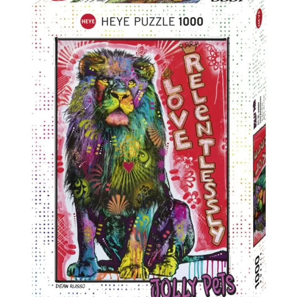 Puzzle 1000 pièces : Jolly Pets Love Relentlessly - Heye