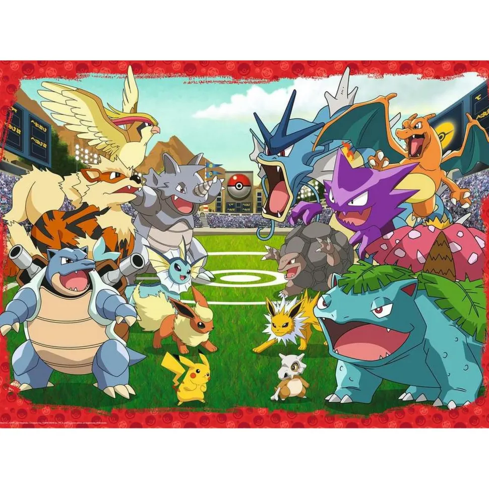 Puzzle 1000 pièces : L'affrontement des Pokémon - Ravensburger