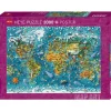 Puzzle 2000 pièces : Map Art Miniature World - Heye