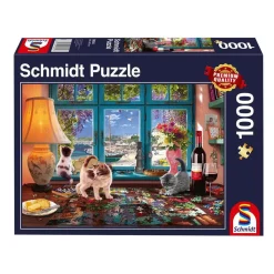 Puzzle 1000 pièces : Puzzle romantique - Schmidt