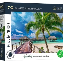Puzzle 1000 pièces : Unlimited Fit Technology : Plage paradisiaque, Bora-Bora - Trefl Prime