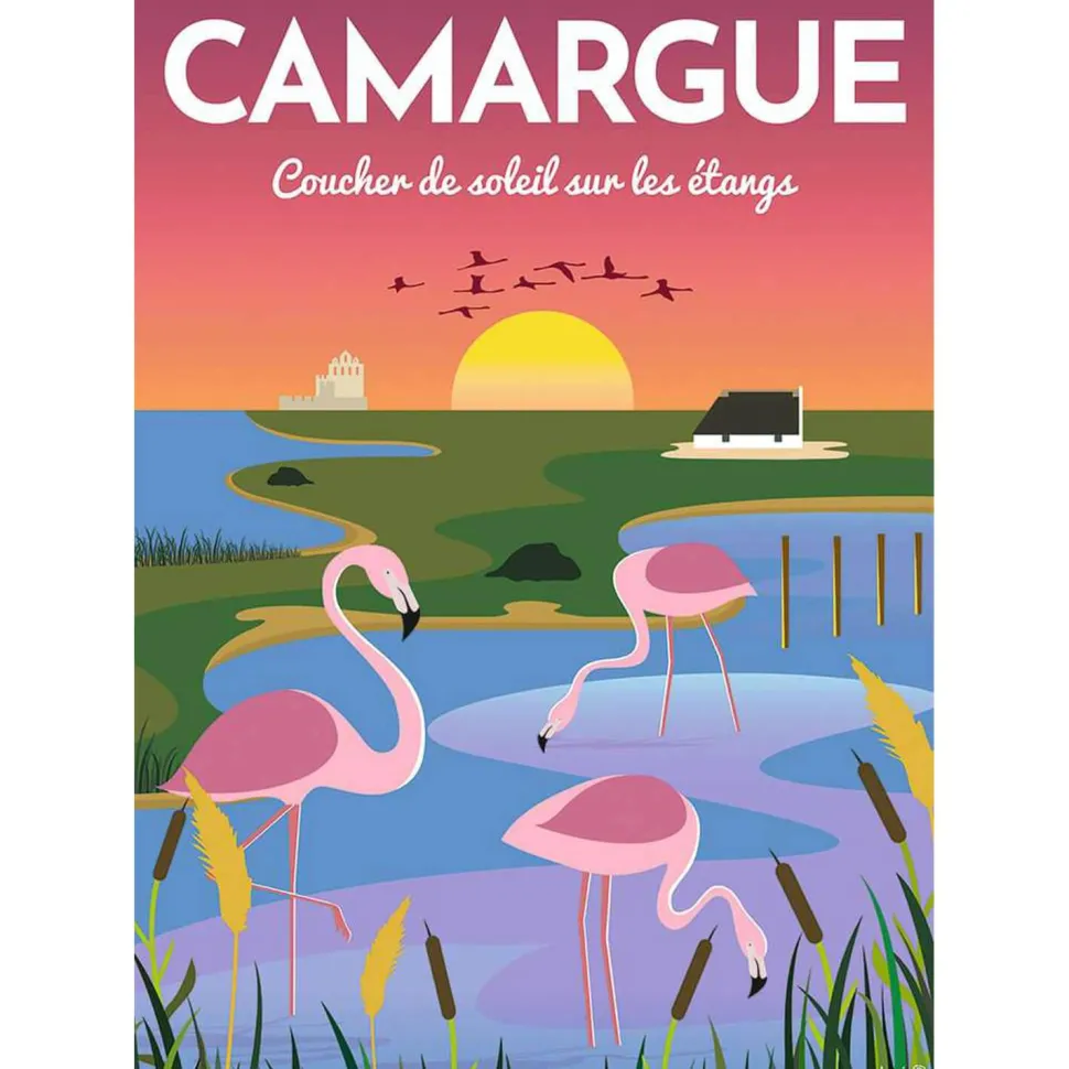 Puzzle 1000 pièces : Affiche de la Camargue, Louis l'Affiche - Nathan