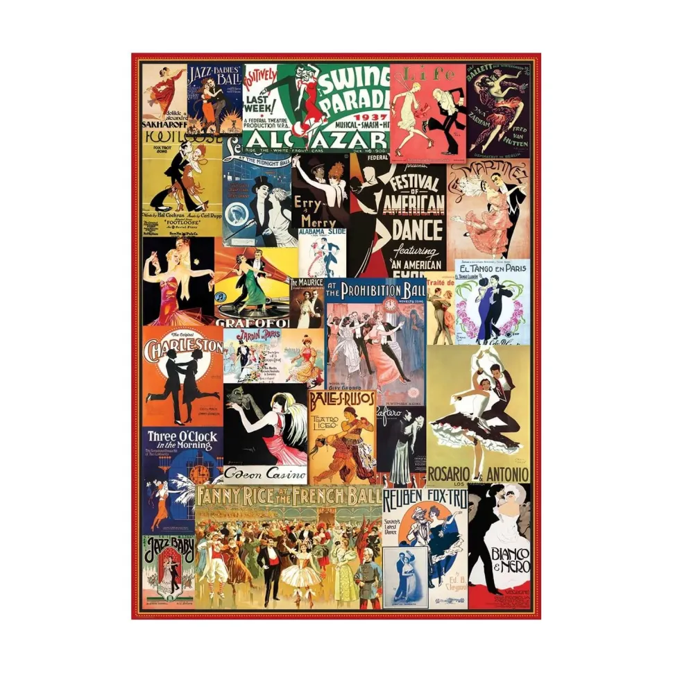 Puzzle 1000 pièces : Affiches danse de salon - Eurographics