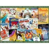 Puzzle 1000 pièces : Affiches vintage des films Disney - Ravensburger