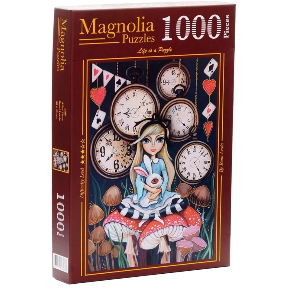 Puzzle 1000 pièces : Alice Time - Romi Lerda - Edition Spéciale - Magnolia