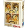 Puzzle 1000 pièces - Alphonse Mucha : Mucha Art - DToys