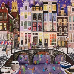Puzzle 1000 pièces : Amsterdam magique - Eeboo
