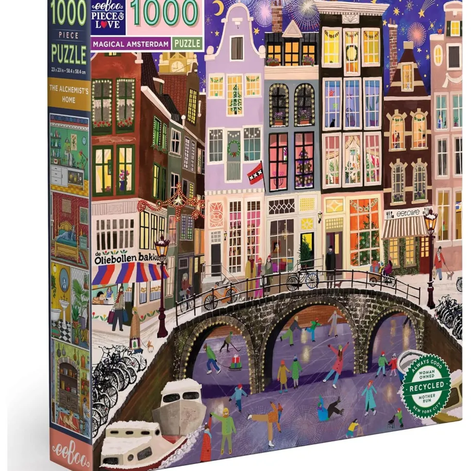 Puzzle 1000 pièces : Amsterdam magique - Eeboo