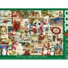 Puzzle 1000 pièces : Anciennes cartes de Noël - Eurographics