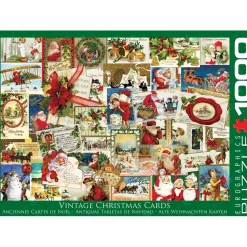 Puzzle 1000 pièces : Anciennes cartes de Noël - Eurographics