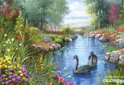 Puzzle 1500 pièces - Andres Orpinas : Les cygnes noirs - Castorland