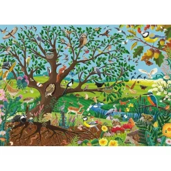 Puzzle 60 pièces : Animaux dans le jardin - Schmidt