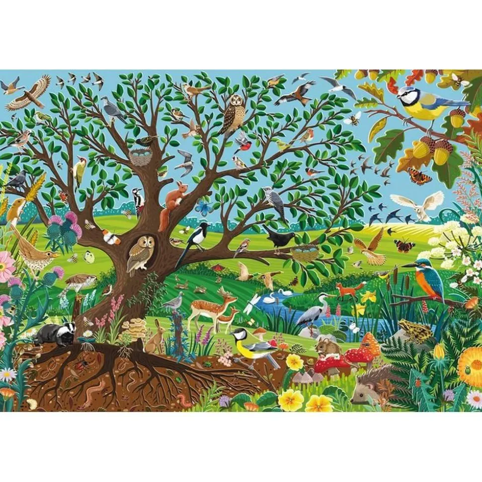 Puzzle 60 pièces : Animaux dans le jardin - Schmidt