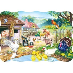 Puzzle 30 pièces : Animaux de la ferme - Castorland