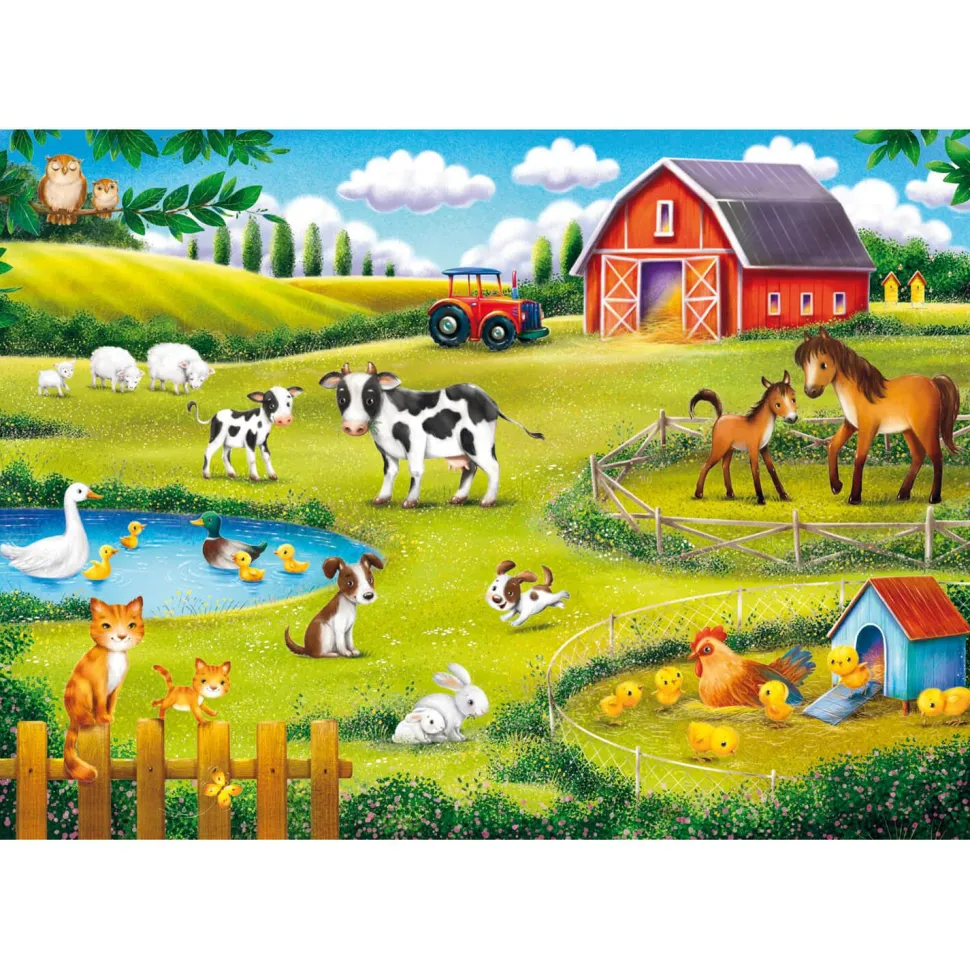 Puzzle 30 pièces : Animaux de la ferme - Clementoni