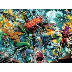 Puzzle 1000 pièces : Aquaman, Collection DC - Ravensburger