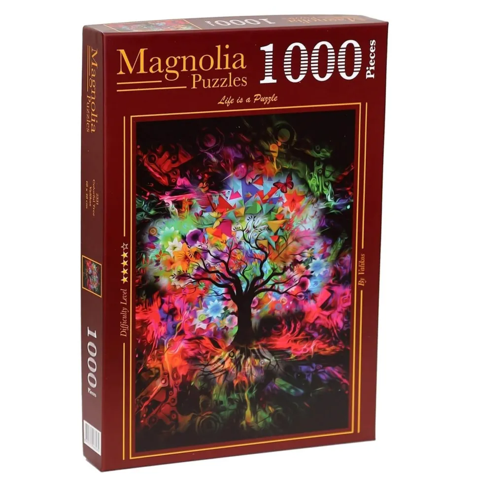 Puzzle 1000 pièces : Arbre coloré - Magnolia