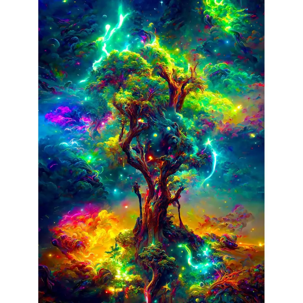 Puzzle 1000 Pièces : Arbre de Vie Cosmique - EnjoyPuzzle