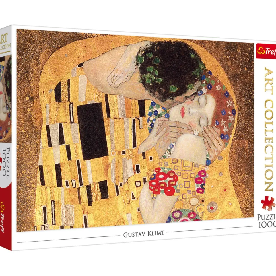 Puzzle 1000 pièces : Art Collection - Le Baiser, Gustav Klimt - Trefl