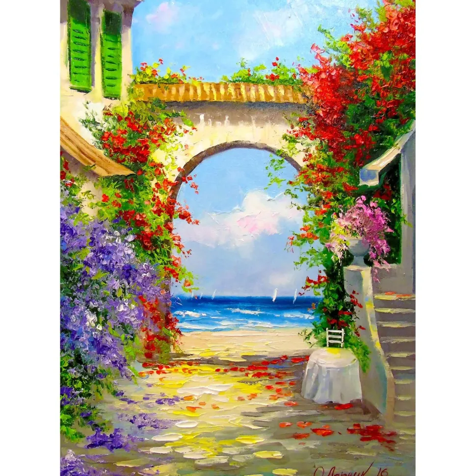 Puzzle 1000 Pièces : Au bord de la mer - EnjoyPuzzle