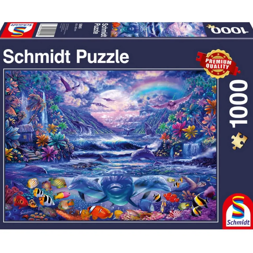 Puzzle 1000 pièces : Au clair de lune - Schmidt