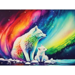 Puzzle 1000 pièces : Aurores boréales - Yazz puzzle