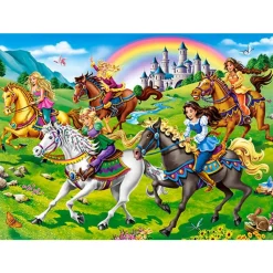 Puzzle 260 pièces : Balade à cheval des Princesses - Castorland